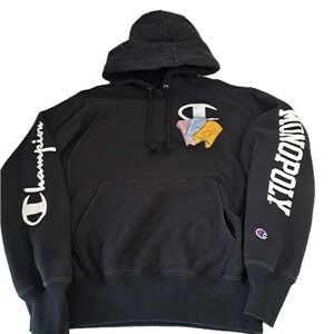 Champion Monopoly‎ Money Hoodie Mens Med Sweatshirt Game Bankroll Reverse Weave